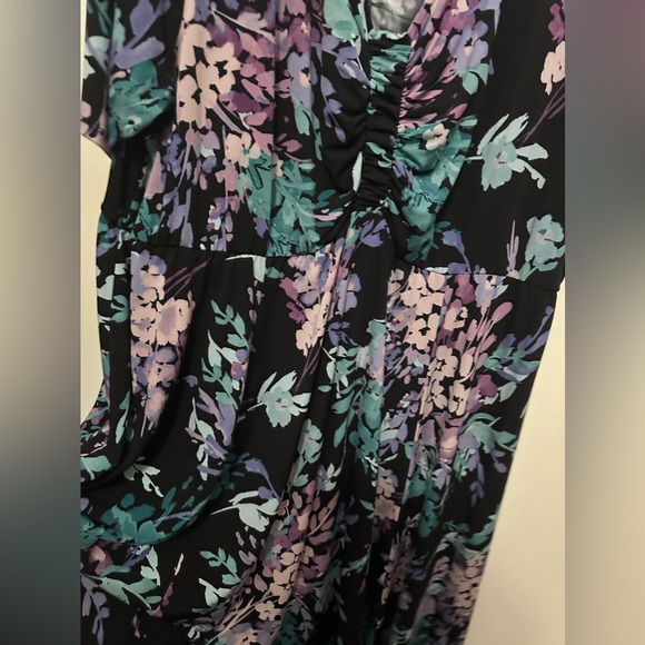 Torrid Midi Studio knit ruched front dress size 4 - Picture 6 of 9